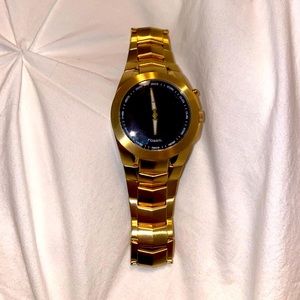 Gold Fossil Watch
